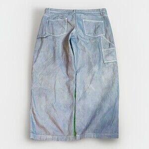 Custom Blue Dyed No Boundaries Carpenter Canvas Pants Sz 36x31